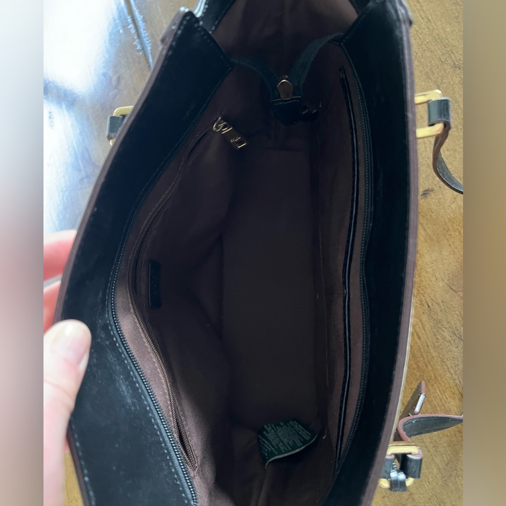 Brown/black shoulder bag. - Picture 9 of 12
